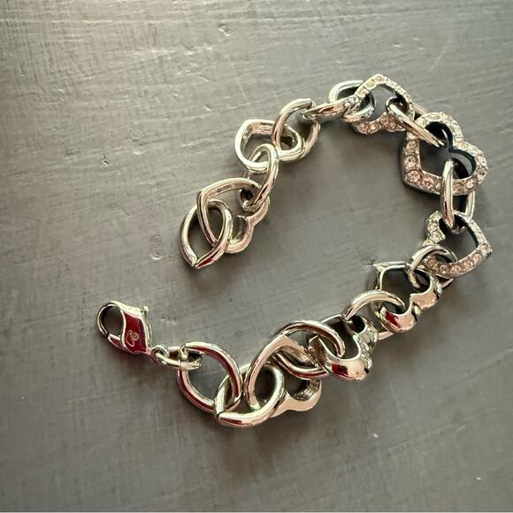 Swarovski Crystal Silver Heart Bracelet - Picture 6 of 9